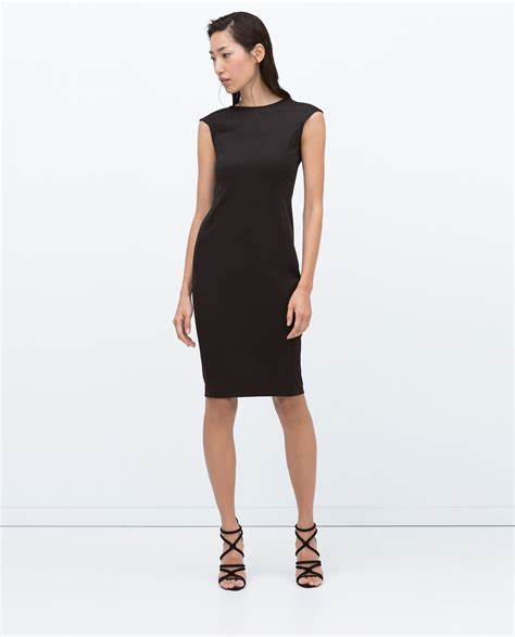 zara black dress