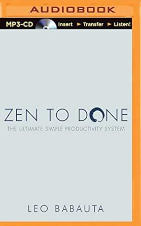 zen to done the ultimate simple productivity system Doc