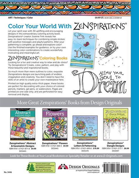 zenspirations coloring book inspirations designs to feed your spirit create color pattern play Reader