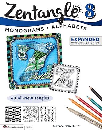 zentangle 8 monograms alphabets Kindle Editon