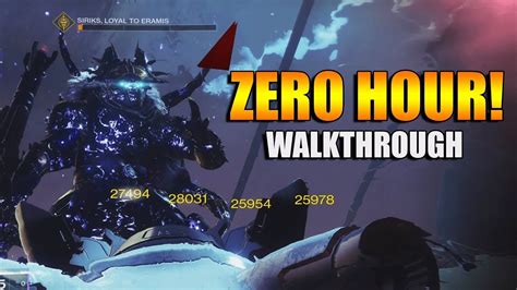 Zero Hour Walkthrough