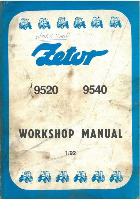 zetor 9540 service manual guide Epub