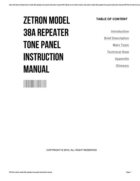 zetron 4010r operator manual Reader