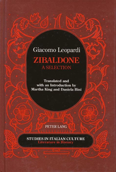 zibaldone studies in italian culture literature in history PDF