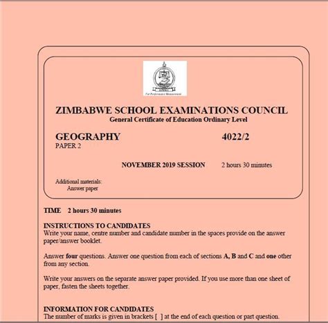 zimsec geography november 2008 with answers Epub