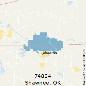 zip code shawnee ok