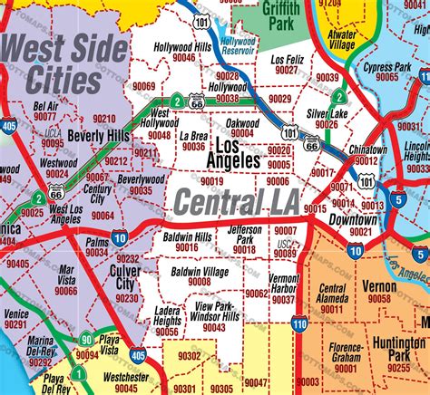 zip codes in california los angeles