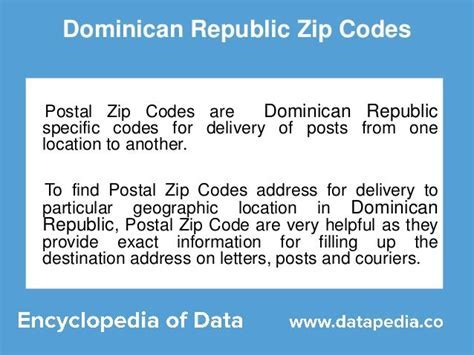 zip codes in dominican republic