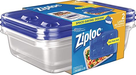 zip lock large rectanguler containers