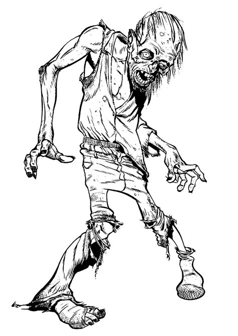 zombie coloring book walking halloween Doc