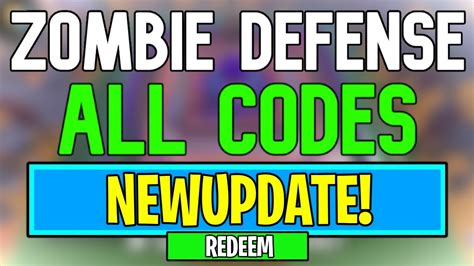 zombie defense codes