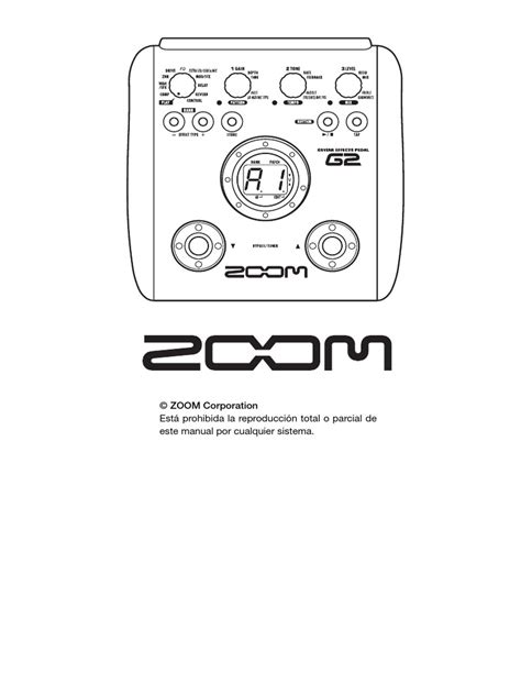 zoom g2 user manual PDF