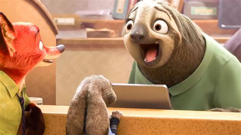 zootopia sloth scene