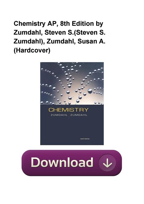 zumdahl ap chemistry 8th edition answers PDF