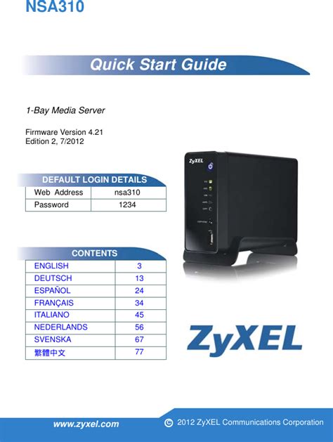 zyxel nsa310 user manual Epub